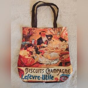 Tote Bag Biscuits Champagne Lefevre-Utile